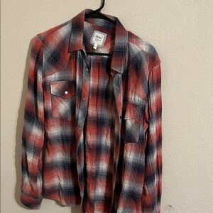 Dylan Red and Blue Plaid Casual Shirt